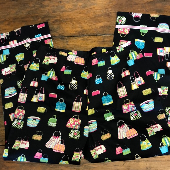Ann Carson Pants & Jumpsuits Ann Carson Novelty Capri Pants Purse